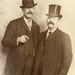 CIGAR Smoking Men in TOP HAT and Bowler Hat with Large Moustaches Photo Postcard Minneapolis Minnesota Circa 1905