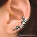Roman antiqued silver ear cuff earring jewelry - non pierced earcuff for men and women, Left or Right