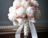 Ivory Peony Bud Wedding Bouquet - Peony Wedding Bouquet