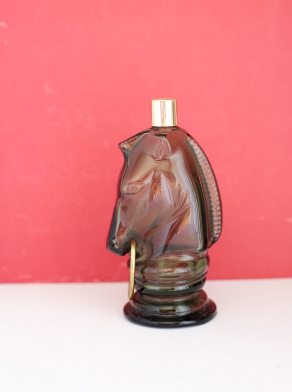 Avon Horse Decanter Men's Cologne Glass Gift for Him