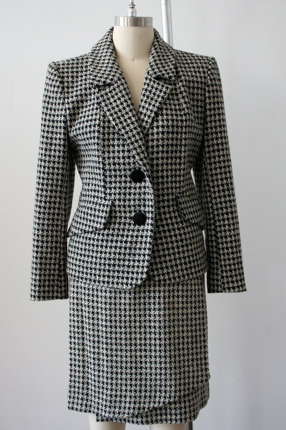 Vintage Yves Saint Laurent Houndstooth Suit