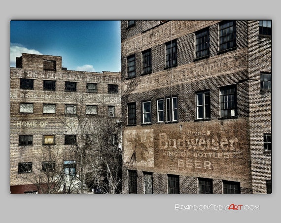 Budweiser Sign, Bar Wall Decor, Urban Industrial Wall Art ...