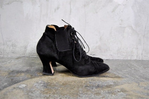 witchy lace up boots