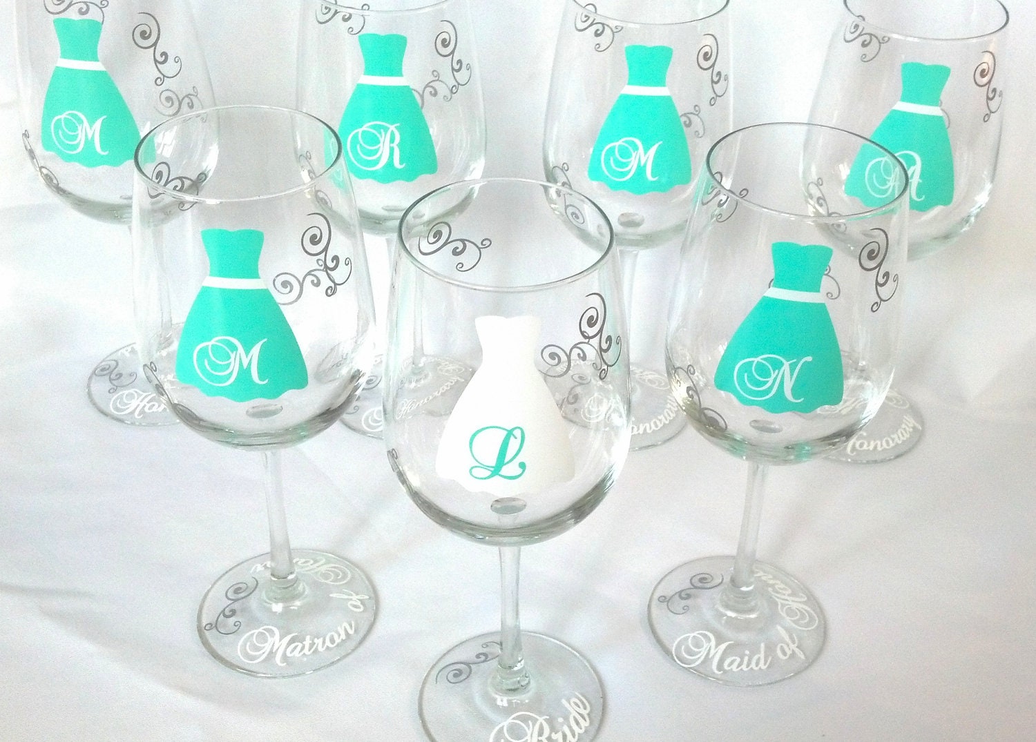 & Dining gifts bridesmaid glasses Kitchen wine