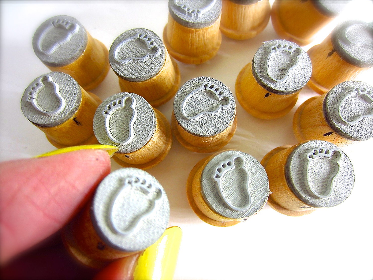 Baby Foot print Rubber Stamp O005