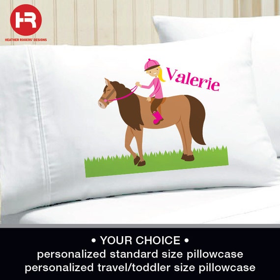 personalized horse pillow