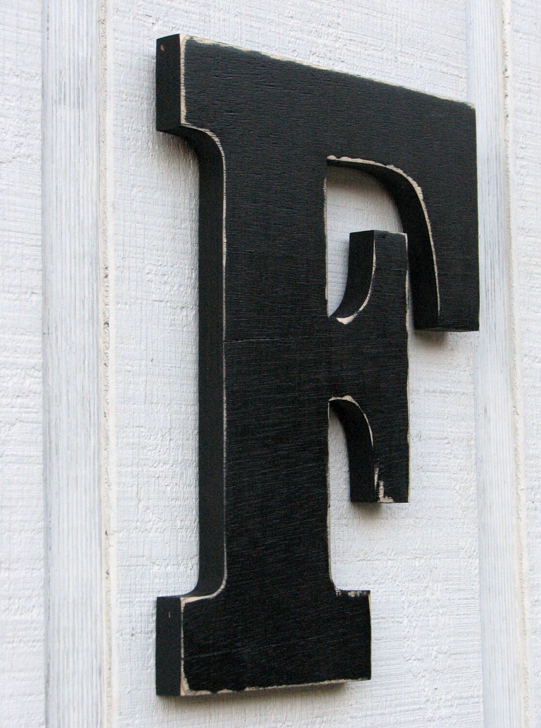 12 inch Rustic Wooden Letters F Wood Letters