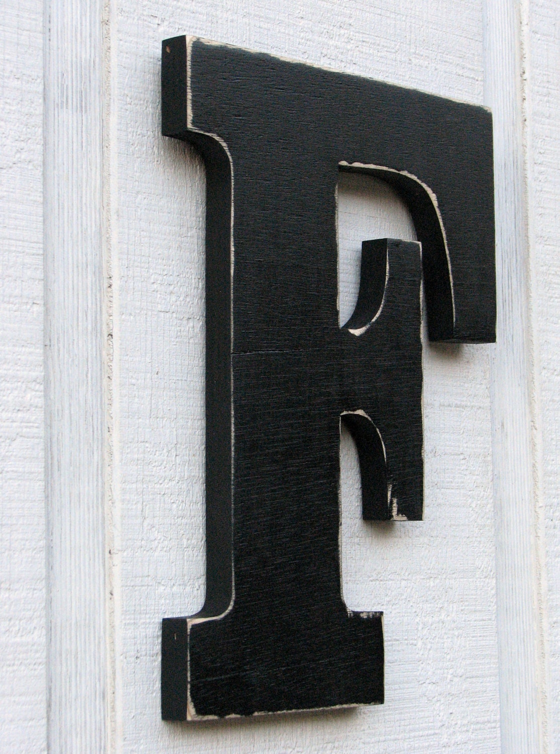 12 Inch Rustic Wooden Letters F Wood Letters