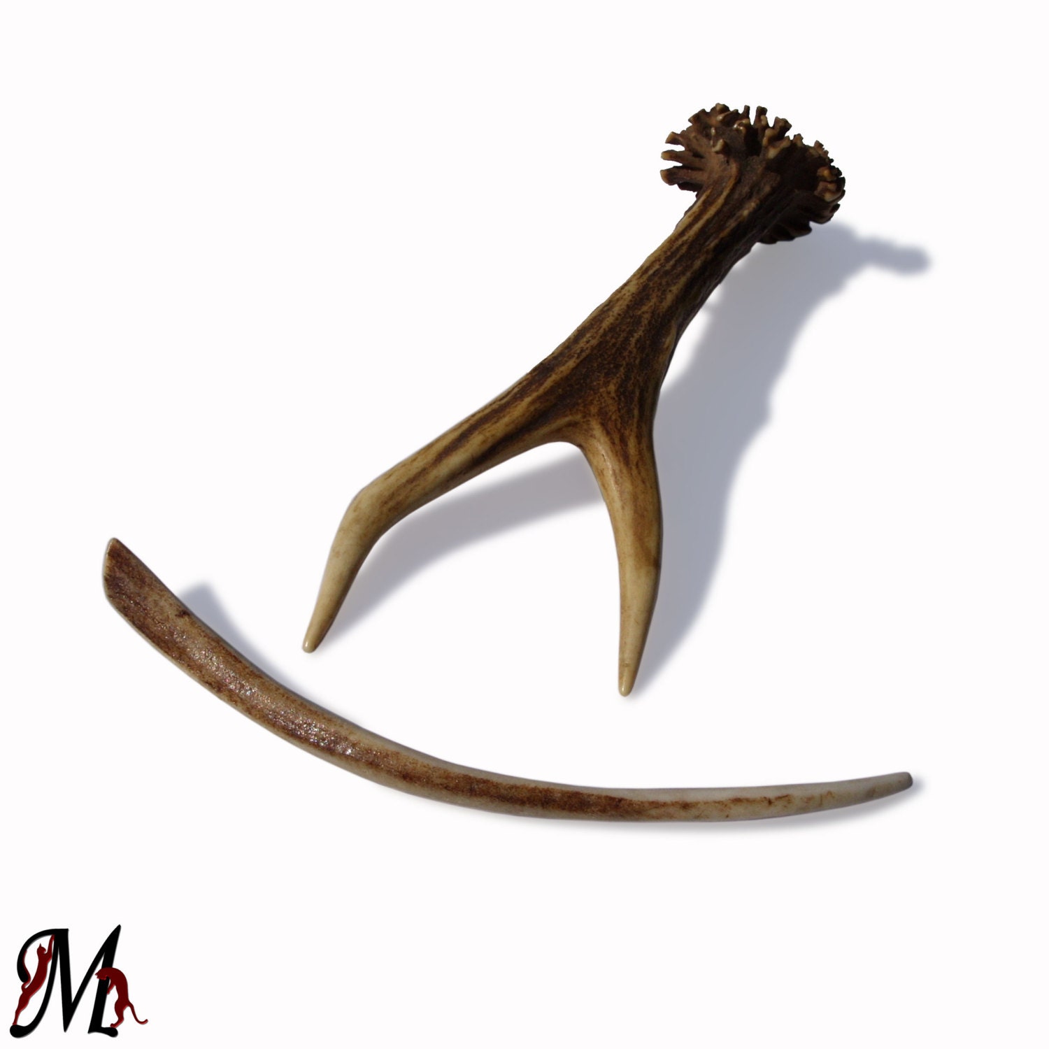 Hair stick fork deer antler carving hairpin hair