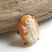 Antique shell cameo brooch, victorian cameo brooch or pin