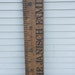 Children's Growth Chart With Custom Name Roof Board