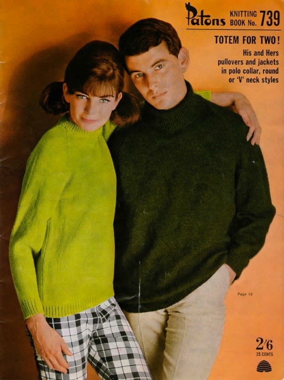 Vintage 1960s Knit Pattern Book - 'Patons'