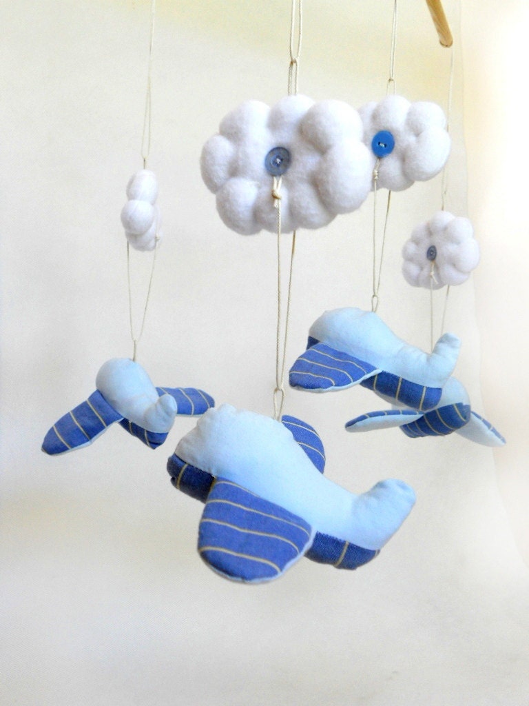 Baby Crib Mobile Baby Mobile Airplane Crib mobiles Cotton