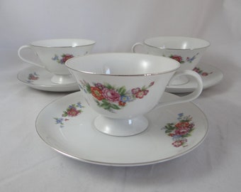 1940s Antique Vintage SGK Occupied Japan Teacup and Saucer - 3 Available - Nice Japanese tea cup