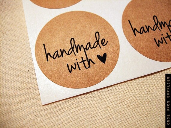 handmade with love labels mason jar canning stickers