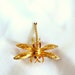 Vintage BSK Brooch Dragonfly with Red Rhinestone Eyes
