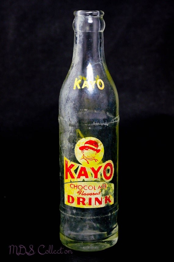 christmas vintage bottle labels Kayo by MDSCollection Patina Bottle Chocolate Vintage with Drink