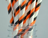 Halloween Straws, 50 HALLOWEEN Orange and Black Paper Straws, Halloween Party, Trick or Treat, and Fall Carnival Theme Events, Diy Flags Il_170x135