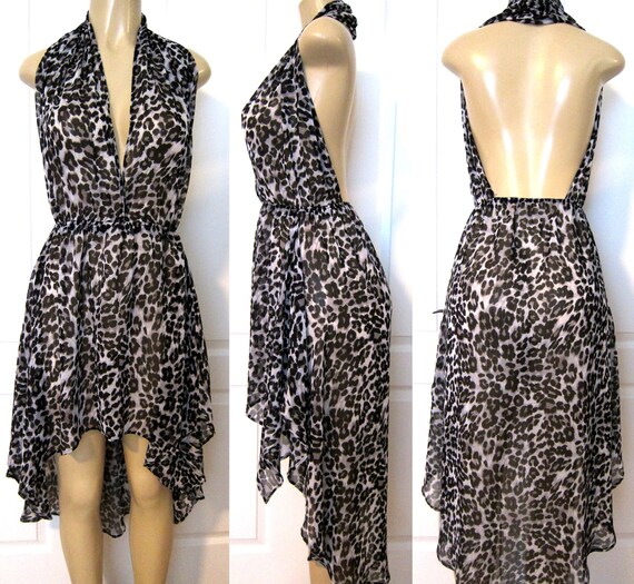 leopard print chiffon teddy tops