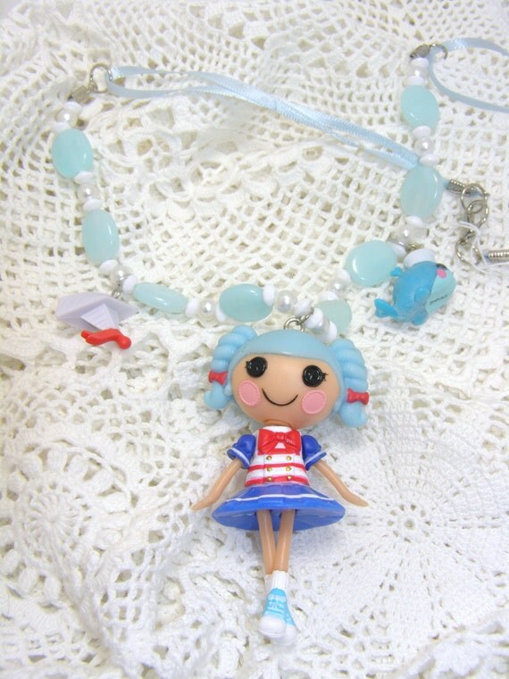 Lalaloopsy With Blue Hair With A Whale And Sail by 24sevenjewelry