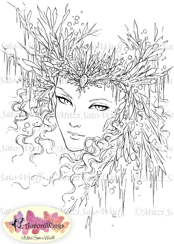snow queen coloring pages - photo #27