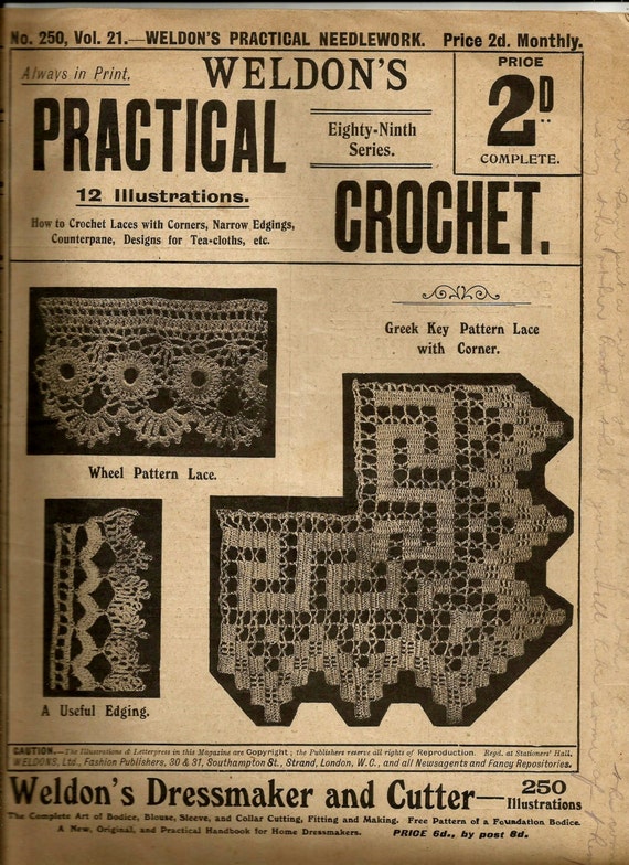 WELDON’S NEW CROCHET SERIES No. 5 - 1930s WELDON’S NEW CROCHET SERIES No. 5 - 1930s