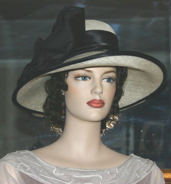 Kentucky Derby Hat Edwardian Hat Downton Abbey Hat Ascot Hat Gatsby Hat &quot;Lady Judy Courtney - il_570xN.404149234_12uq