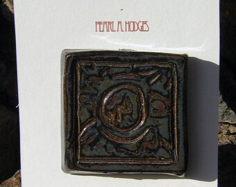 Small Ceramic Tile - Black Octopus Eye