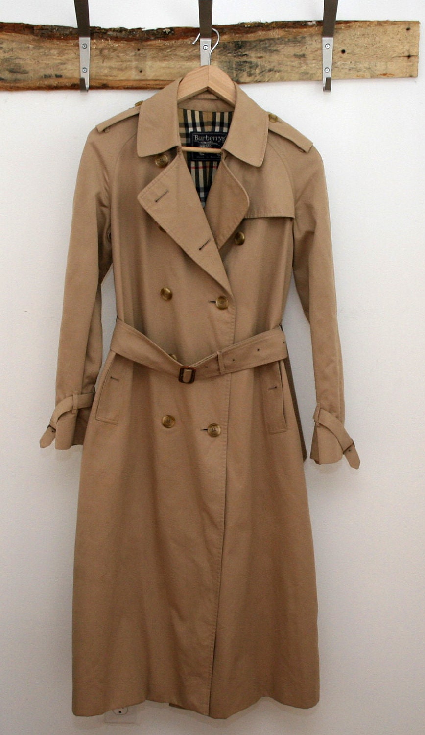 Vintage '80s Classic Burberry Trench Mint sz 12