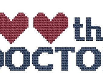 Download Cross Stitch Pattern SciFi Doctor Who David Tennant