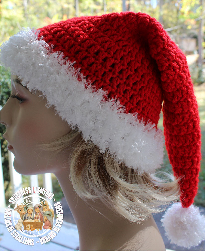 adult santa hat christmas hat unisex men or women holiday adult santa hat christmas hat unisex men or women holiday