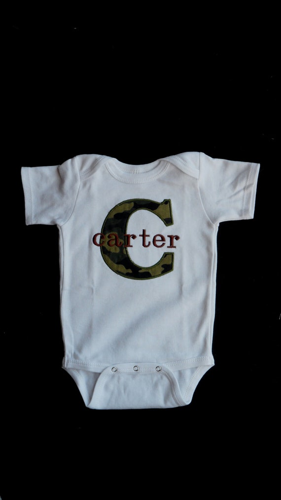 Monogrammed Baby Boy Clothes Camo Baby Boy personalized Baby Boy Outfit