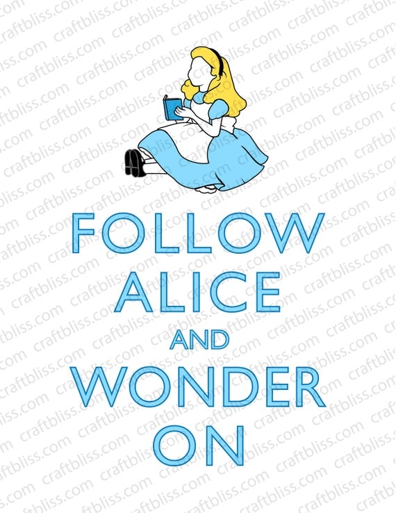 Alice in Wonderland Party and Decor Keep Calm and Carry On Alice In Wonderland Digital Print Party Printable Alice in Wonderland Print Il_570xn