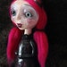 Lulu - Ooak creepy cute little girl gothic art doll