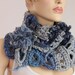 Crochet Chunky Scarf - Capelet / Neck Warmer / Freeform