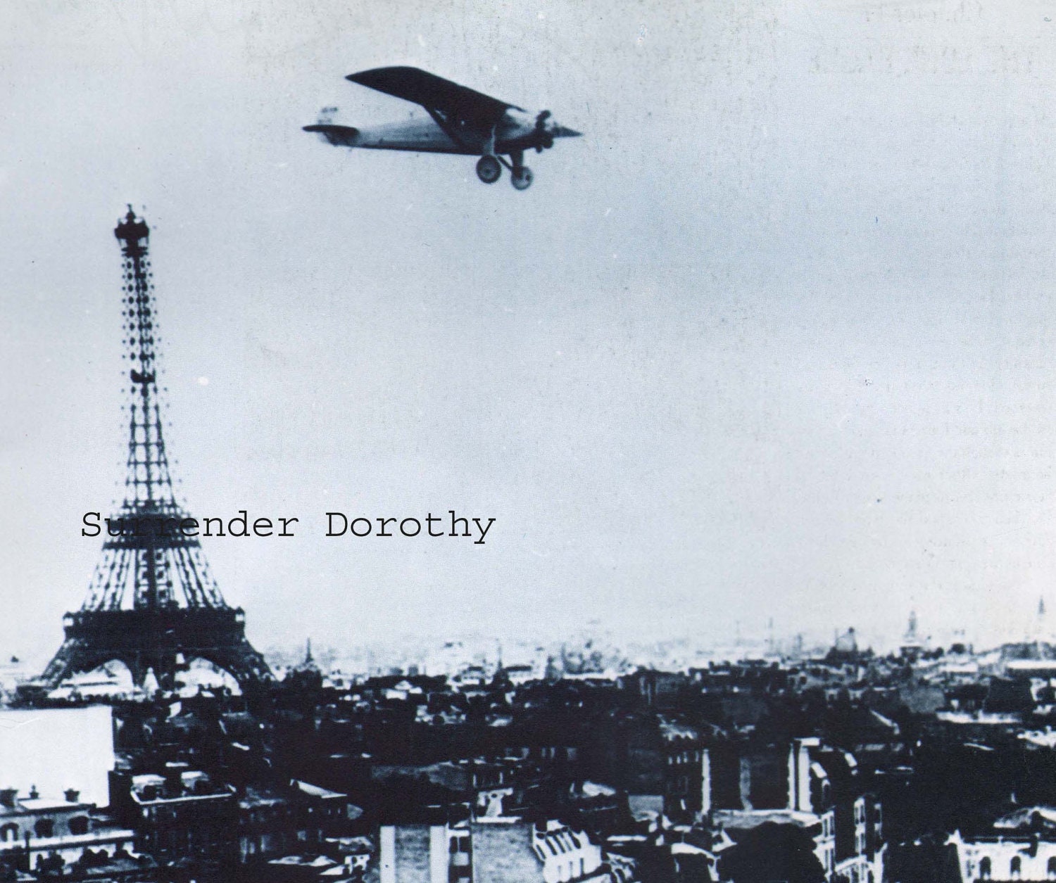 Charles Lindbergh USA To Paris France Aviation Montage Poster