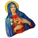 1pc VIRGIN MARY SCRAP Vintage 40s Big Sticker