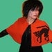 ON HOLD for STEPHANIE B. - Black Cat Halloween Cape - large