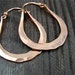 serendipity ... 14k rose gold filled hoops .. medium