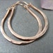dawning hoops ... 14k rose gold filled