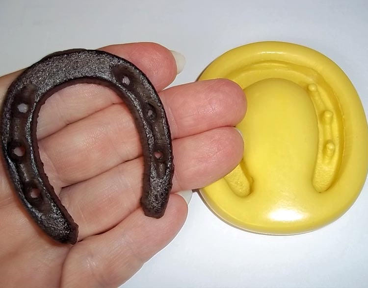Horseshoe Flexible Mold Mould For Resin Paper Clay Sculpey