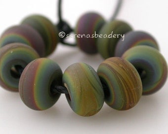 RAKU MINI Matte Handmade Glass Lampwork Bead Spacer - TANERES