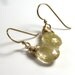 Golden Rutilated Quartz Earrings . Gemstone Drop Earrings . Gold Jewelry