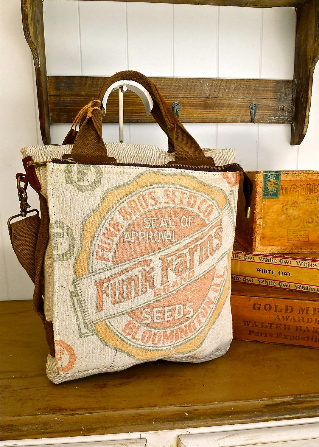 Funk Farms Bloomington Illinois Vintage Seed Feed Sack