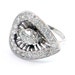14K Vintage 1930s Art Deco Retro Heart Shaped 1.79ctw Diamond Cocktail Ring