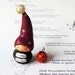 Halloween figurines- clay gnome and jack-o-lantern miniatures
