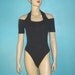 RIZZO 80s 90s Black Leotard S M