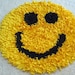 Custom Smiley Face Recycled Cotton Shag RUG