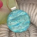 Aqua Necklace - Dichroic Fused Glass Jewelry - Fused Glass Pendant - Glass - Dichroic Necklace 072412p100