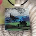Cat Necklace - Cat Jewelry - Fused Glass Jewelry - Dichroic Necklace - Dichroic Jewelry - Tabby Pre School 090612p118